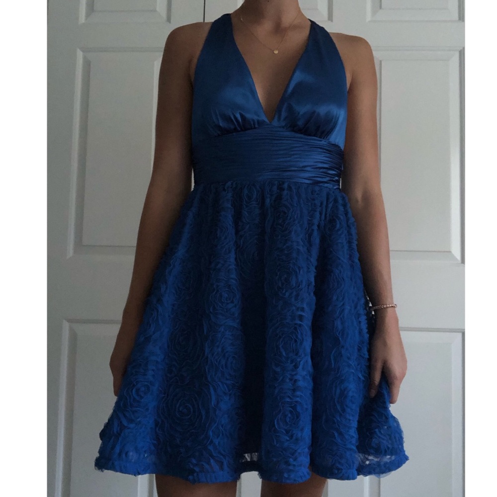 Blue Patterned Dress